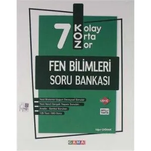 Gama Yayınları 7. Sınıf Koz Fen Bilimleri Soru Bankası