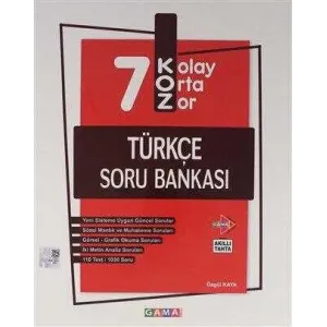 Gama Yayınları 7. Sınıf Koz Türkçe Soru Bankası