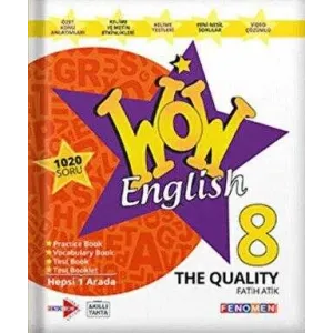 Gama Yayınları 8. Sınıf Wow English The Quality Hepsi 1 Arada Gama Okul Yayınları