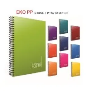 Gıpta Eko A4 Spiralli Pp Kapak Defter 80 Yaprak Çizgili 2029