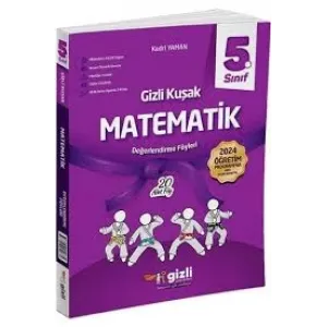 GİZLİ YAYINLARI 5. SINIF MATEMATİK GİZLİ KUŞAK SERİSİ