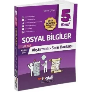 Gizli Yayınları 5. Sınıf Sosyal Bilgiler Alıştırmalı Soru Bankası