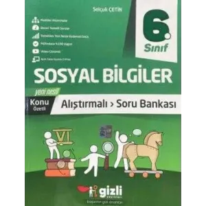 Gizli Yayınları 6. Sınıf Sosyal Bilgiler Konu Özetli Araştırmalı Soru Bankası
