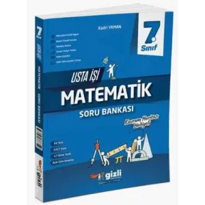 Gizli Yayınları 7. Sınıf Usta İşi Matematik Soru Bankası
