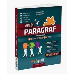 Gizli Yayınları 7. ve 8. Sınıflar İçin Usta İşi Paragraf