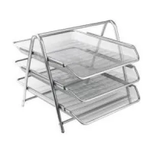 Globox Metal Evrak Rafı 3lü Gri No: 6259