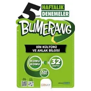 Günay Yayınları 5. Sınıf Bumerang 32 Haftalık Din Kültürü ve Ahlak Bilgisi Denemeleri