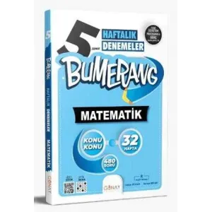 Günay Yayınları 5. Sınıf Bumerang 32 Haftalık Matematik Denemeleri