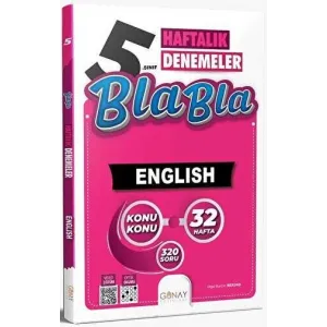 Günay Yayınları 5. Sınıf İngilizce Bla Bla Haftalık Denemeler