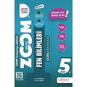Günay Yayınları 5. Sınıf Zoom Serisi Fen Bilimleri Soru Bankası