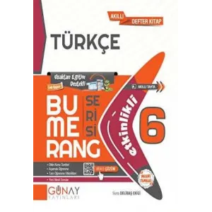 Günay Yayınları 6. Sınıf Türkçe Etkinlikli Bumerang Serisi