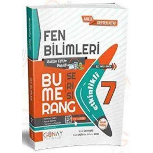 Günay Yayınları 7. Sınıf Fen Bilimleri Bumerang Serisi Etkinlikli Akıllı Defter