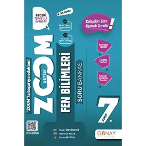 Günay Yayınları 7. Sınıf Zoom Serisi Fen Bilimleri Soru Bankası