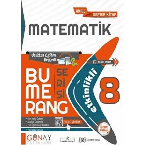 Günay Yayınları 8. Sınıf LGS Bumerang Serisi Matematik Soru Bankası