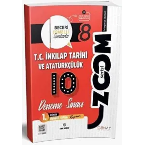 Günay Yayınları 8. Sınıf T.C. İnkılap Tarihi ve Atatürkçülük 1. Dönem 10 lu Zoom Serisi Deneme Sınavı