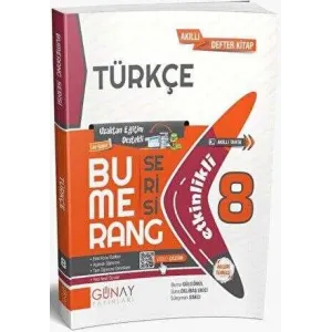 Günay Yayınları 8. Sınıf Türkçe Etkinlikli Bumerang Serisi