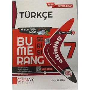 Günay Yayınları Bumerang 7. Sınıf Etkinlikli Defter Kitap