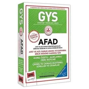 GYS AFAD Afet ve Acil Durum Arama ve Kurtarma Birlik Müdürü Kadrosu İçin Konu Özetli Çıkmış ve Çıkması Muhtemel Sorular Yargı Yayınları