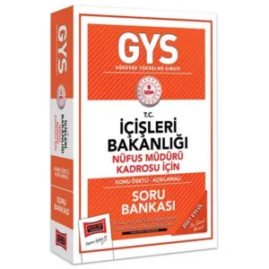 GYS T.C İçişleri Bakanlığı Nüfus Müdürü Kadrosu İçin Konu Özetli Açıklamalı Soru Bankası