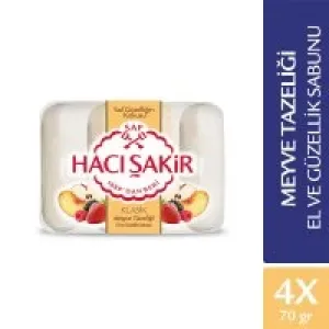 Hacı Şakir Güzellik Sabun 4*70 Gr Meyve Tazeliği *24