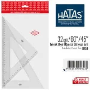 Hatas Gönye 32/60-45 Teknik Okul Seti 0808