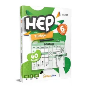 Hiper Zeka Yayınları 2025 6. Sınıf Haftalık HEP Türkçe 40 Deneme