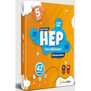 Hiper Zeka Yayınları 5. Sınıf Haftalık Hep Fen Bilimleri 42 Deneme