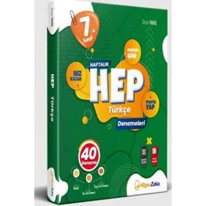 Hiper Zeka Yayınları 7. Sınıf Haftalık Hep Türkçe 40 Deneme