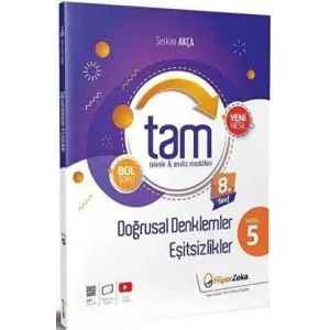 Hiper Zeka Yayınları 8. Sınıf Matematik TAM Teknik Analiz Modülleri-5 Doğrusal Denklemler