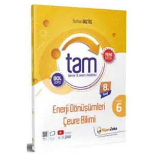 Hiper Zeka Yayınları 8. Sınıf TAM Fen Bilimleri 6 Teknik Analiz Modülleri & Enerji Dönüşümleri ve Çevre Bilimi