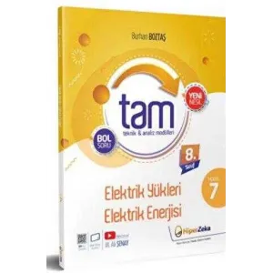 Hiper Zeka Yayınları 8. Sınıf TAM Fen Bilimleri 7 Teknik Analiz Modülleri & Elektrik Yükleri ve Elektrik Enerjisi