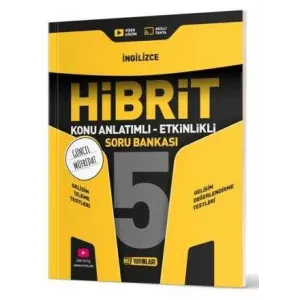 Hız Yayınları 5. Sınıf Hibrit İngilizce Soru Bankası