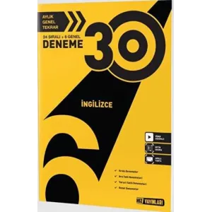 Hız Yayınları 6. Sınıf İngilizce 30 lu Deneme