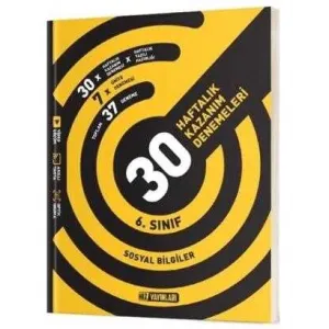 Hız Yayınları 6. Sınıf Sosyal Bilgiler 30 Haftalık Kazanım Denemeleri