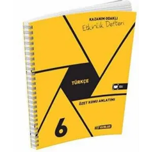 Hız Yayınları 6. Sınıf Türkçe Özet Konu Anlatımlı Etkinlik Kitabı