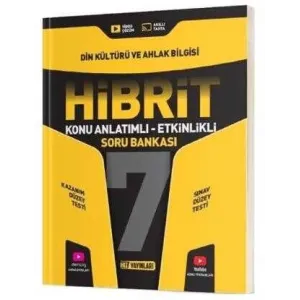 Hız Yayınları 7. Sınıf Din Kültürü ve Ahlak Bilgisi HİBRİT Konu Anlatımlı Etkinlikli Soru Bankası