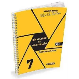 Hız Yayınları 7. Sınıf Din Kültürü ve Ahlak Bilgisi Kazanım Odaklı Etkinlik Defteri