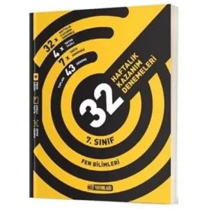 Hız Yayınları 7. Sınıf Fen Bilimleri 32 Haftalık Kazanım Denemeleri