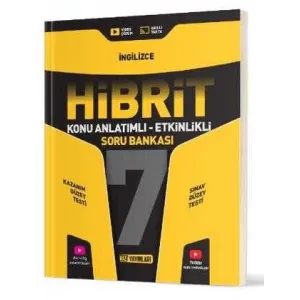 Hız Yayınları 7. Sınıf Hibrit İngilizce Soru Bankası