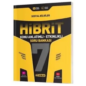 Hız Yayınları 7. Sınıf Sosyal Bilgiler HİBRİT Konu Anlatımlı Etkinlikli Soru Bankası
