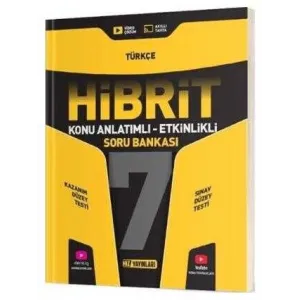 Hız Yayınları 7. Sınıf Türkçe HİBRİT Konu Anlatımlı Etkinlikli Soru Bankası