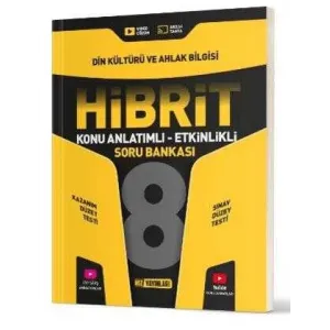 Hız Yayınları 8. Sınıf Hibrit Din Kültürü ve Ahlak Bilgisi Soru Bankası