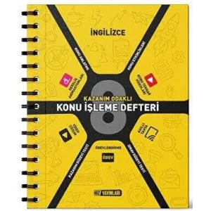 Hız Yayınları 8. Sınıf İngilizce Kazanım Odaklı Konu İşleme Defteri