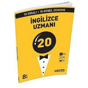 Hız Yayınları 8. Sınıf LGS İngilizce Uzmanı 20 Deneme Sınavı