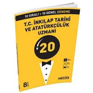 Hız Yayınları 8. Sınıf LGS T.C. İnkılap Tarihi ve Atatürkçülük Uzmanı 20 Deneme Sınavı