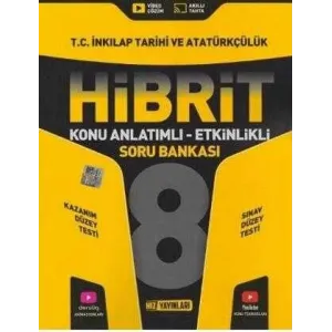 Hız Yayınları 8. Sınıf T.C. İnkılap Tarihi ve Atatürkçülük HİBRİT Konu Anlatımlı Etkinlikli Soru Bankası