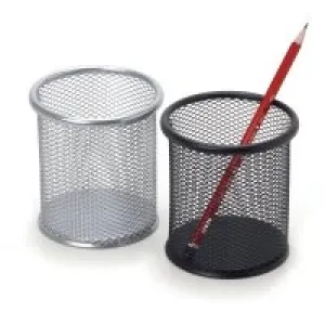 İnox 0621 Ofis Metal Fileli Kalemlik Tekli Siyah