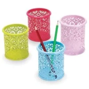 İnox  0843 Dekoratıf  Metal Kalemlık 4 Renk