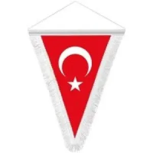 Kale Üçgen Saçaklı Flama 15x22,5 Cm  Kod: Üfs15