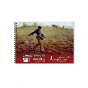 Karatis Art 120Gr 25x35 15 Yp. Spiralli Çizim Blok